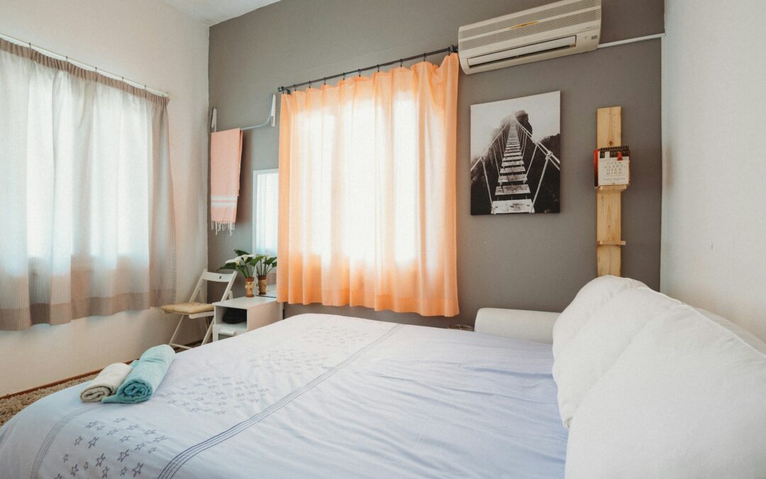 Clean guest room